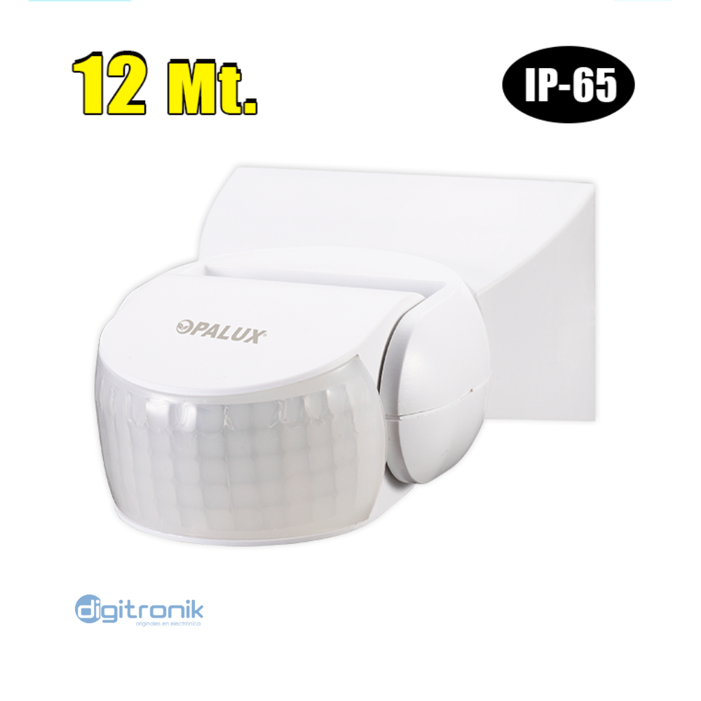 SENSOR DE MOVIMIENTO "OPALUX" 180" DE 12 MTS ST-15