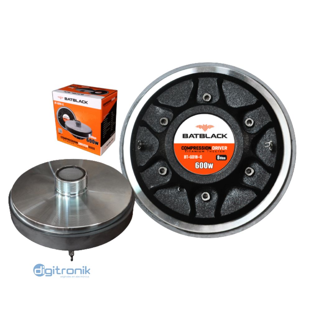 DRIVER TITANIUM TWEETER 8 0H 600W BATBLACK BT-GD18-C