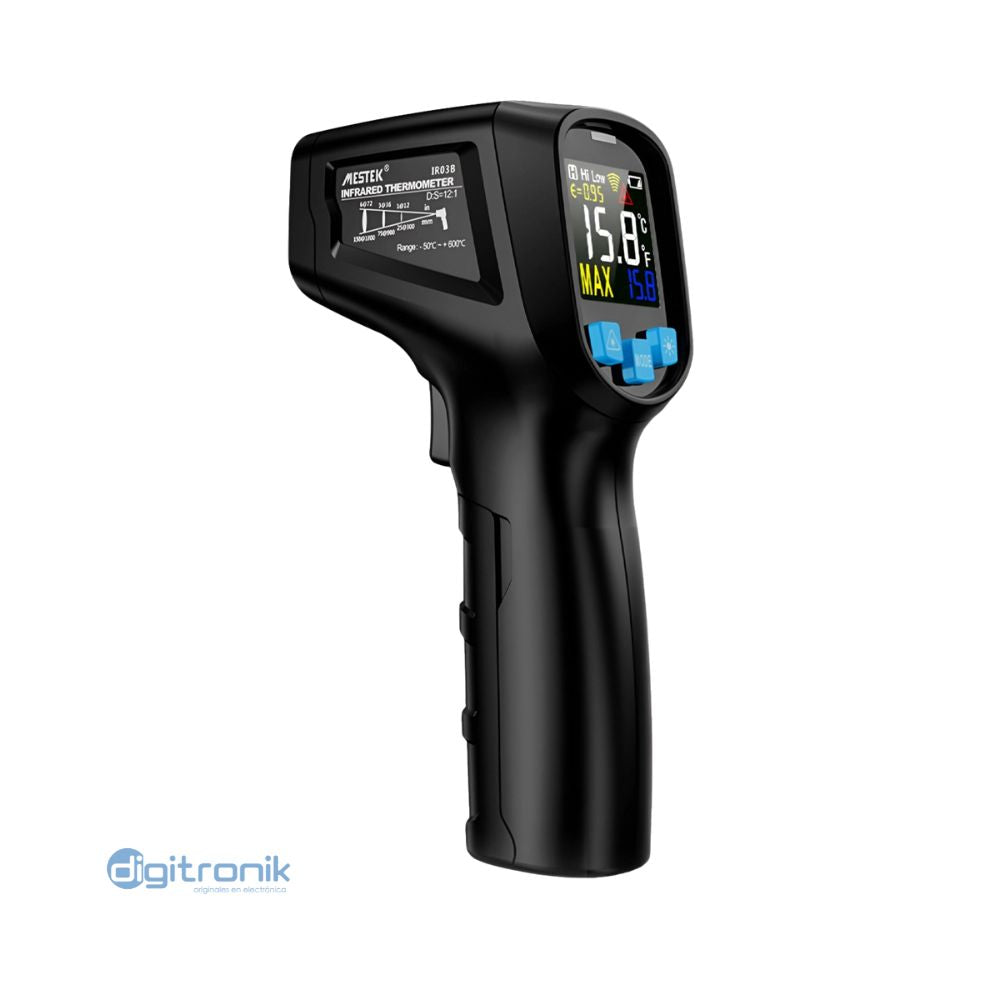 TERMOMETRO DIGITAL 50-600° C/PANTALLA COLOR MESTEK IR03B