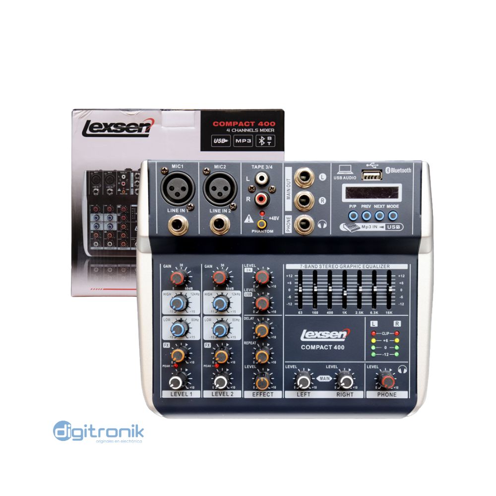 CONSOLA 2 CANALES LEXSEN COMPACT 400