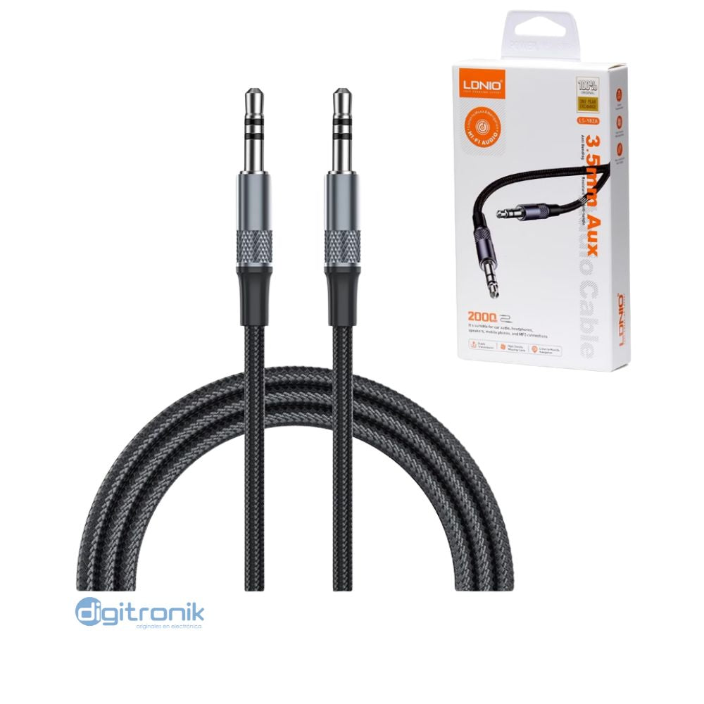 CABLE AUXILIAR 3.5MM DE 2 METROS LDNIO LS-Y82A