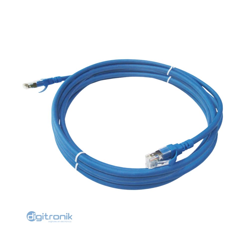 PATCH CORD CAT6 SATRA 2MT AZUL