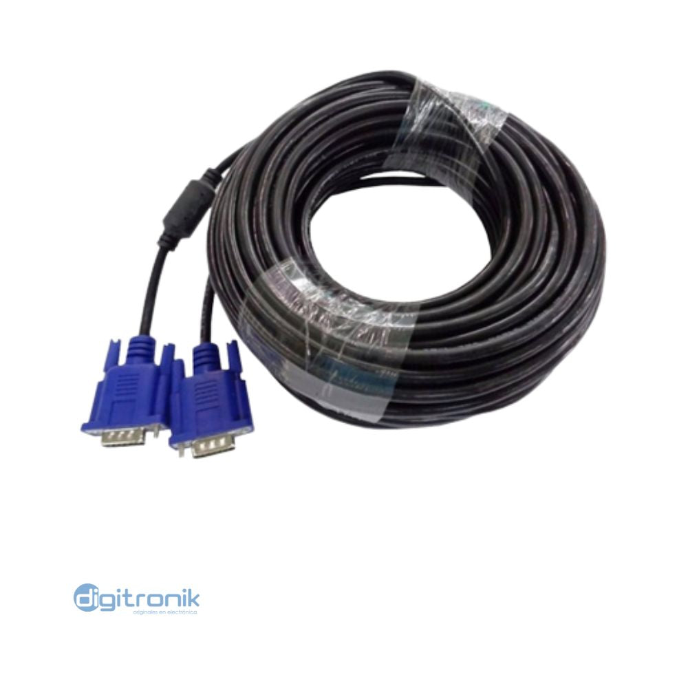 CABLE VGA MALE TO MALE 15MTS ( FERRITE CORES) TRAUTECH PE-VG0072