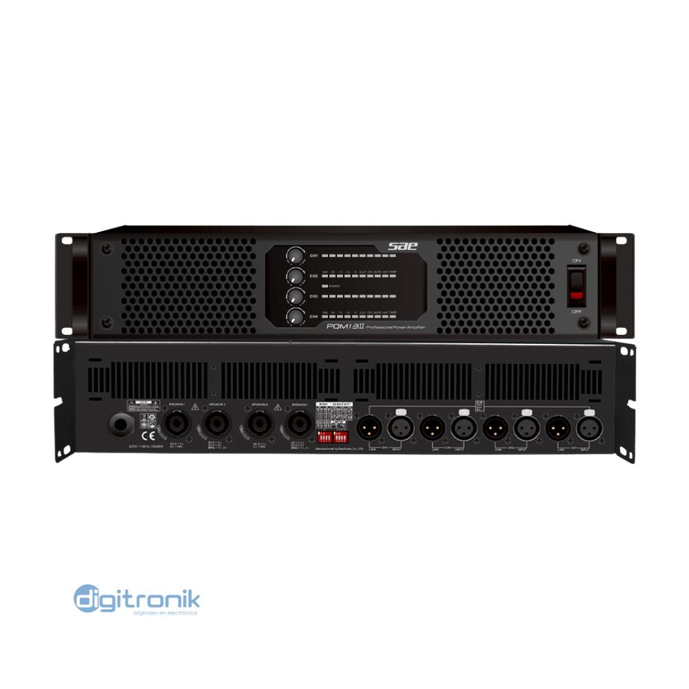 POWER LIGHT SAE 4X2500W RMS A 2 OHM PQM13-II