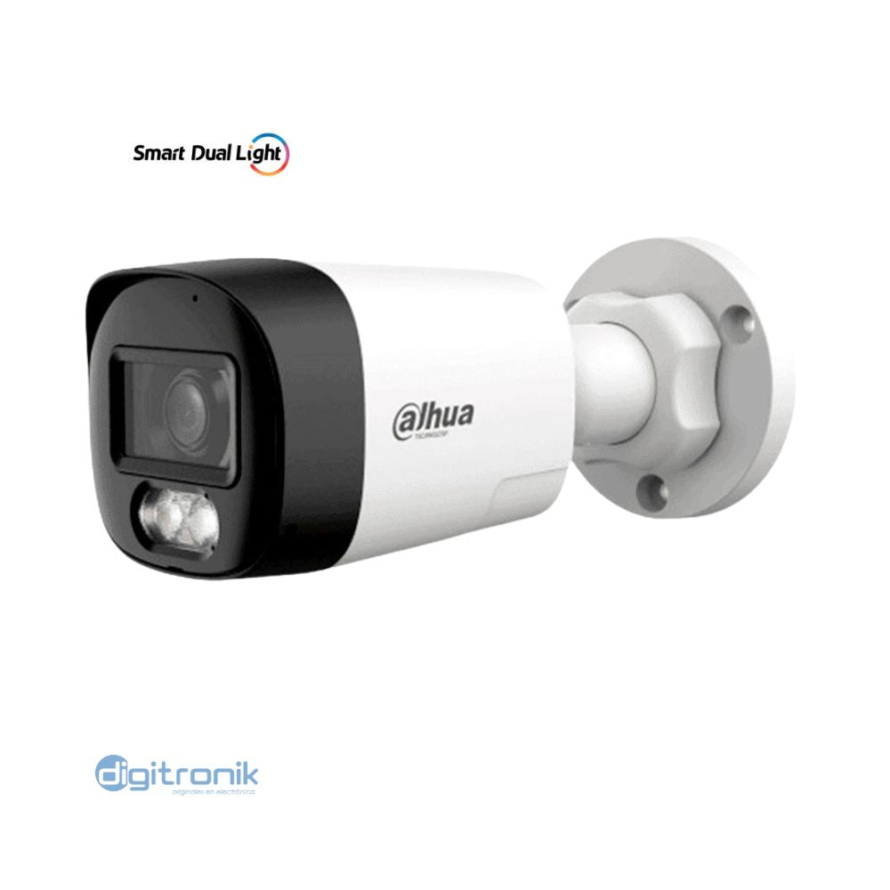 DAHUA DH-HAC-HFW1200RLN-IL-T HDCVI TUBO 2MP DUAL LIGHT 30M AUDIO DOBLE VIA IP67