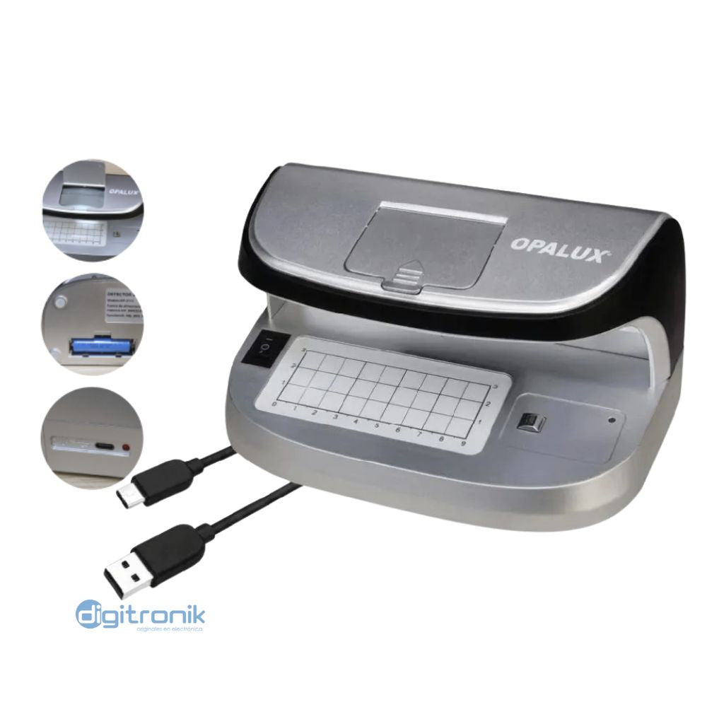 DETECTOR DE BILLETES S-D CON BATERIA 2.7V 1200MAH OPALUX OP-2111