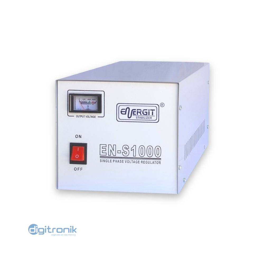 ESTABILIZADOR SOLIDO 1000W ENERGIT EN-DS1000 IN:180V-260V OUT:220V +-3% DIGITAL