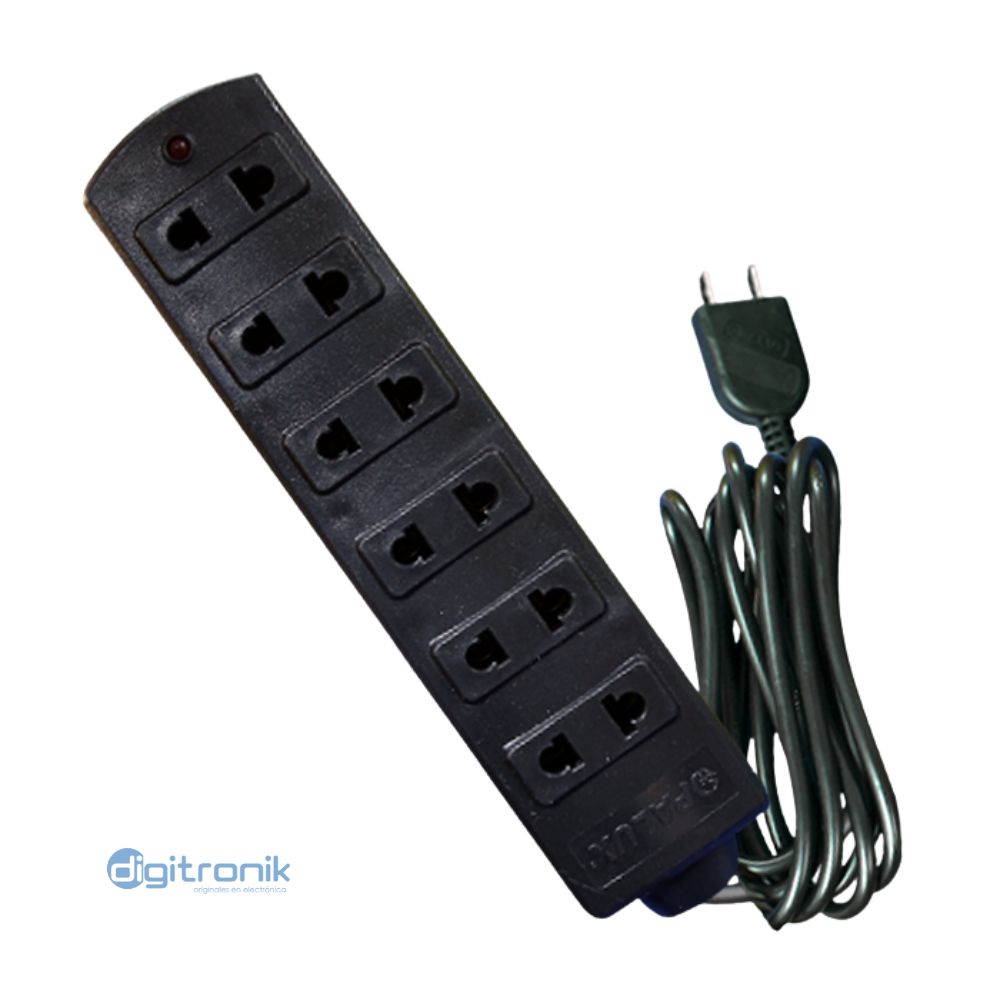 EXTENSOR VULCANIZADO 5MTS NEGRO 6T OPALUX OP-730-5BK