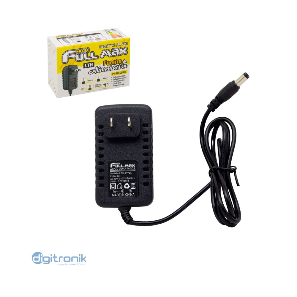 ADAPTADOR 9V 2A 5.5X2.1MM ZZ-LTH-9V2A (HFM)