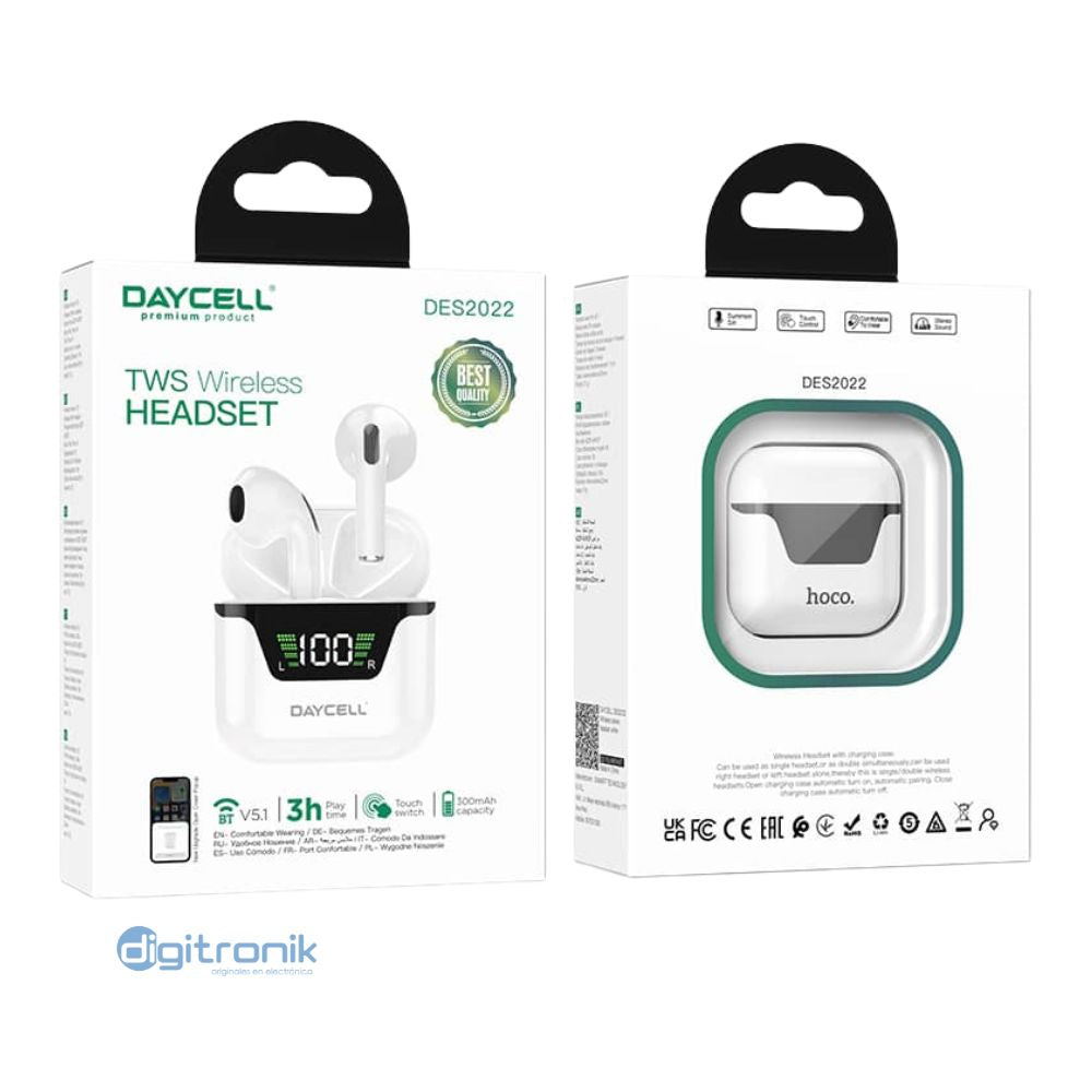 AUDIFONO WIRELESS DAYCEL DES2022