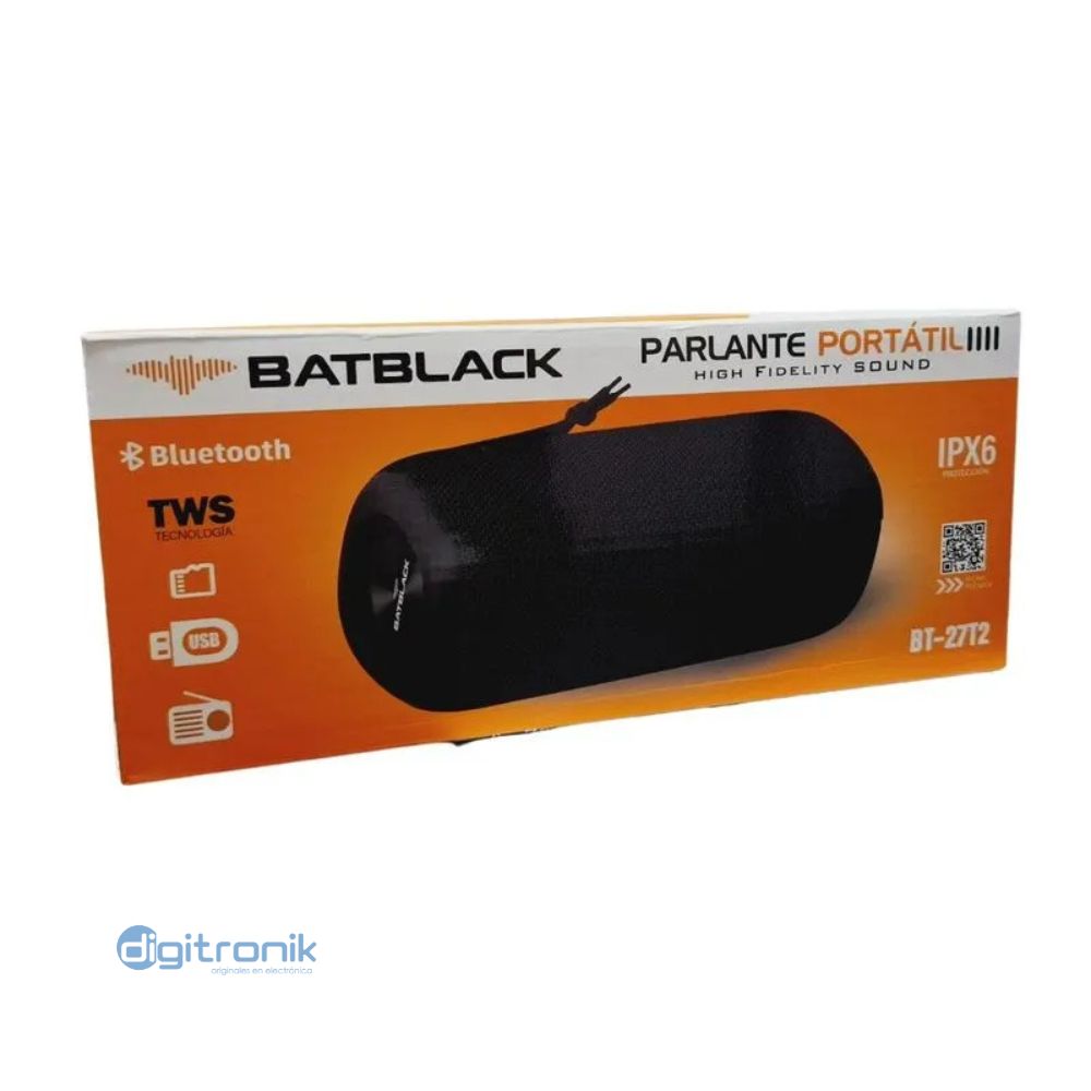 PARLANTE PORTATIL BATBLACK BLUETOOTH 300W 11.1-12.6V 4500MAH BT-27T2