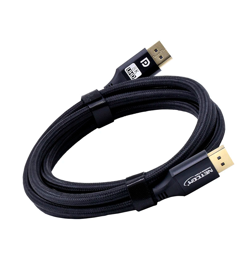 CABLE DISPLAYPORT V1.4 DE 1.80 MTS NETCOM PE-DP0122