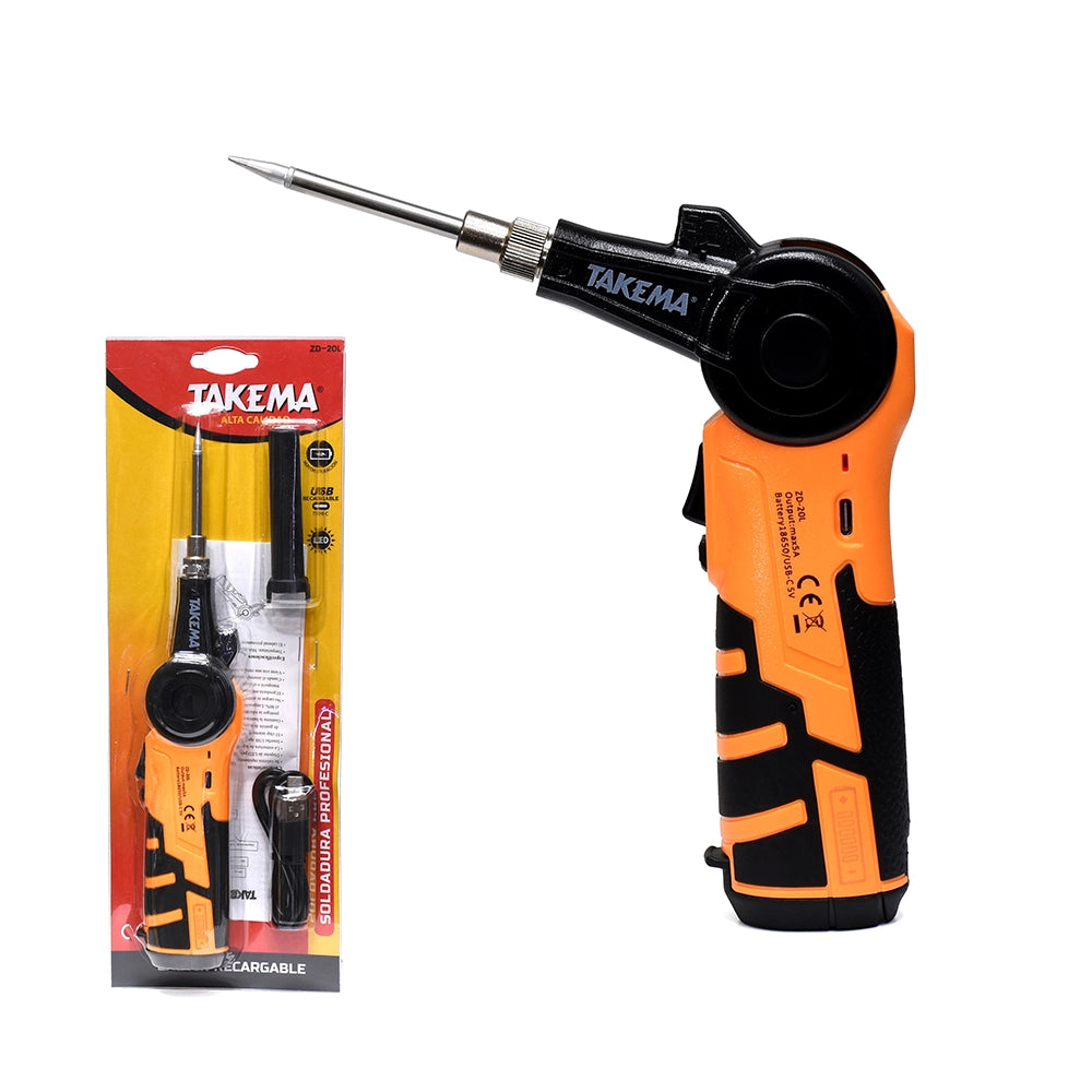 CAUTIN RECARGABLE TIPO C, 16W ZD-20L TAKEMA