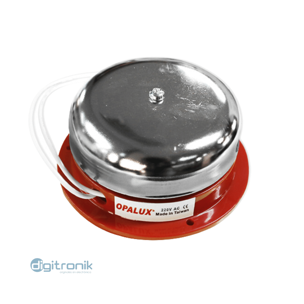 Timbre Industrial redondo 220vac de Metal 8″ 72.08.220 OPALUX