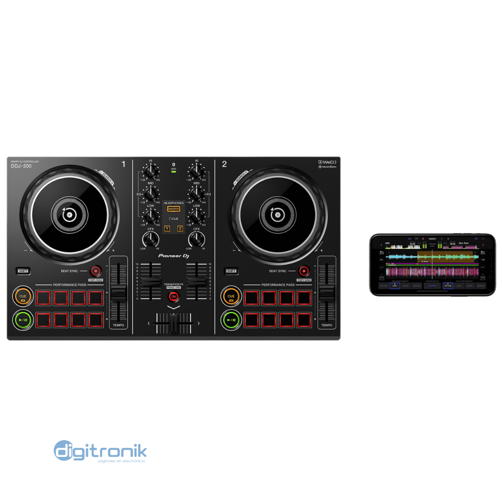 PIONEER DJ CONTROLADOR DDJ-200