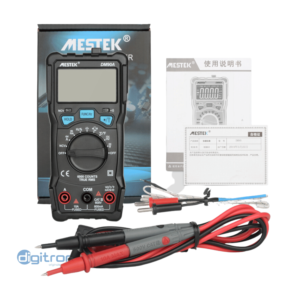 MULTIMETRO DIGITAL MESTEK DM90A