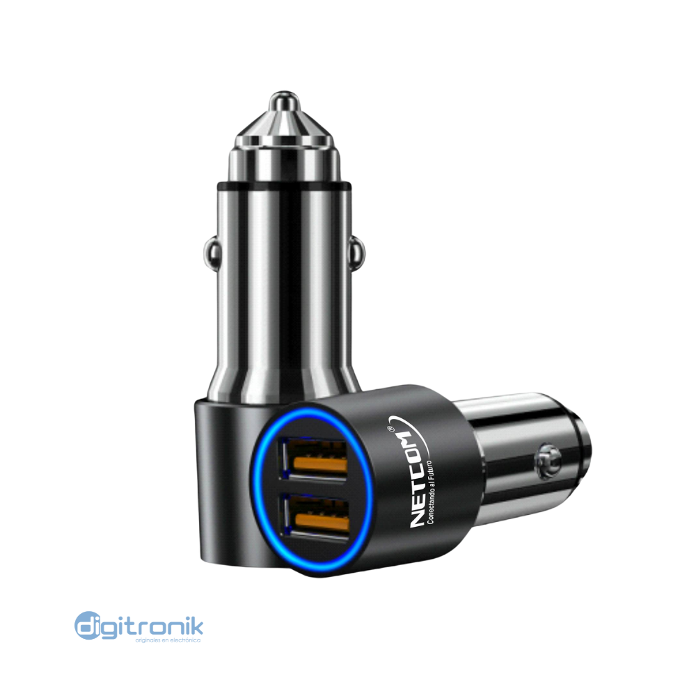 CARGADOR USB P/AUTO NETCOM PE-CG0022