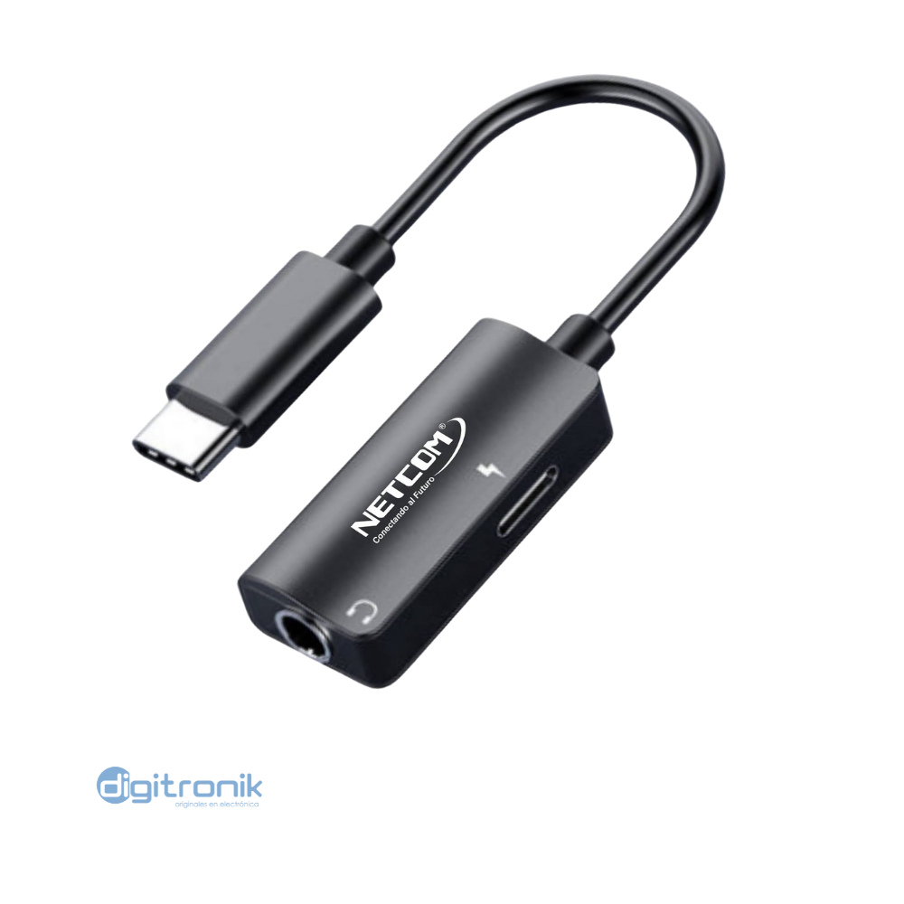 ADAPATDOR USB TIPO C A 3.5MM NETCOM PE-VO0008