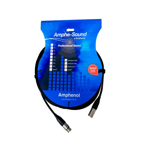 CABLE BALANCEADO MACHO A HEMBRA XLR LEISTA6M DE 6MTS AMPHENOL