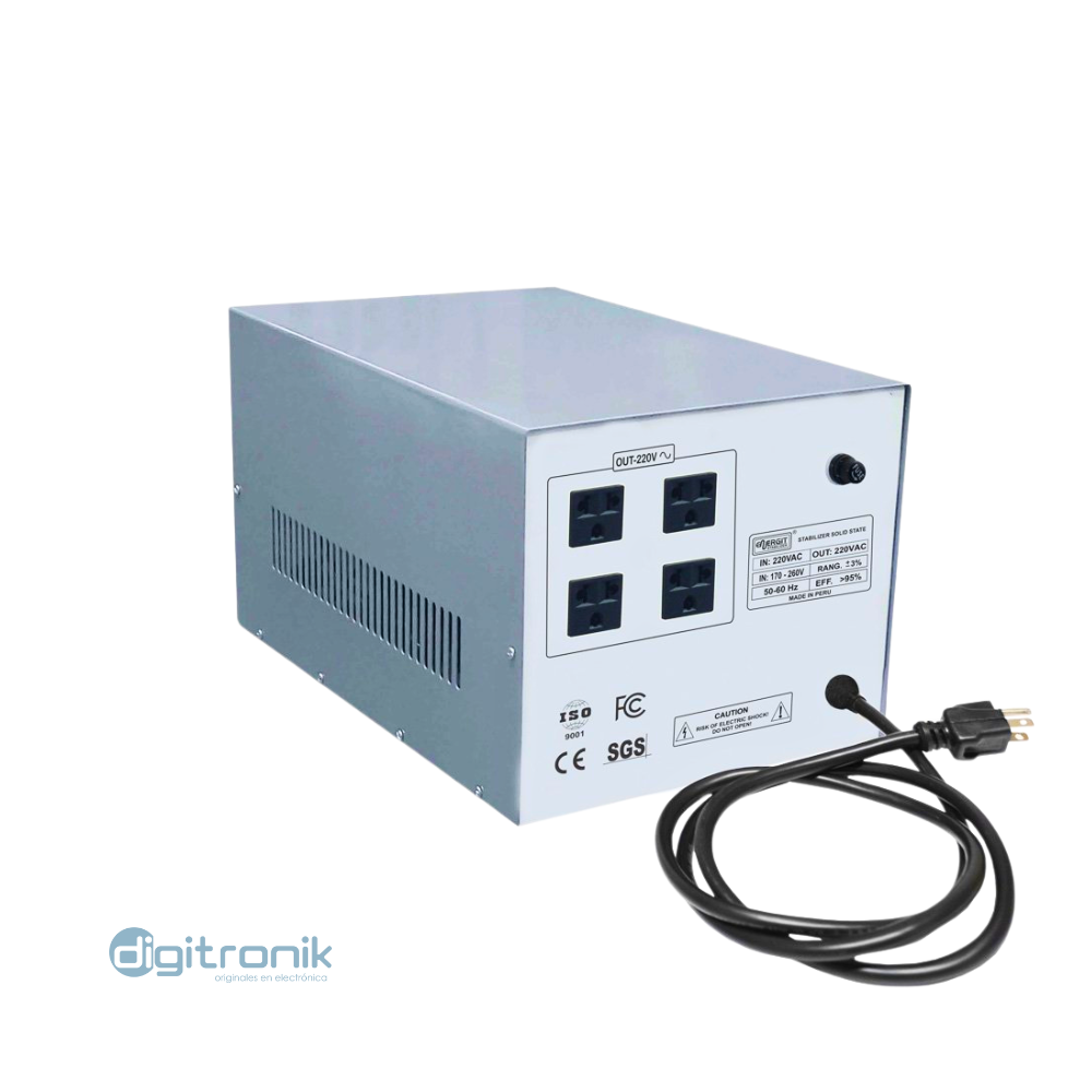 ESTABILIZADOR DE VOLTAJE SOLIDO 1500W ENERGIT EN-S1500