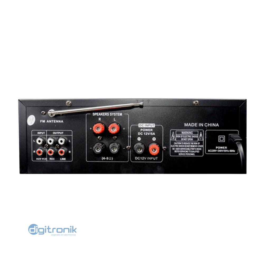 AION AMPLIFICADOR 220/12V USB,MP3 AN 810