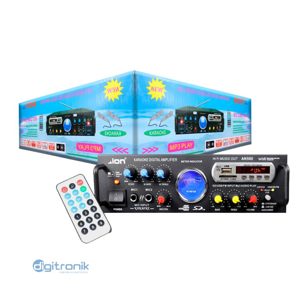 AION AMPLIFICADOR 220/12V USB,MP3 AN 500
