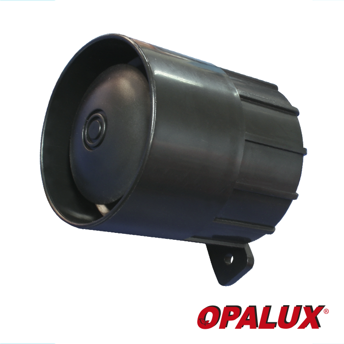 SIRENA PEQUEÑA OPALUX 30W 6 TONOS 6-15VDC GP-12