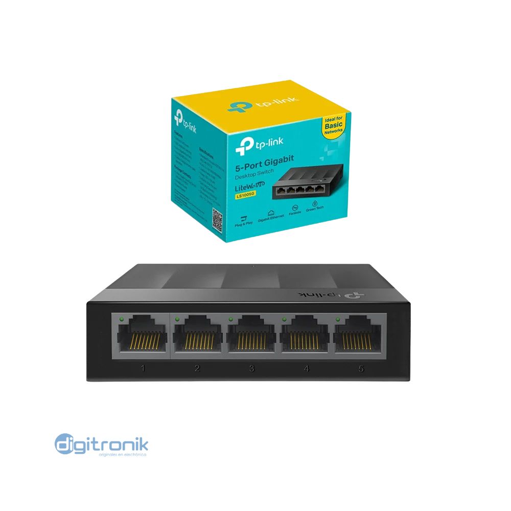 TP-LINK SWITCH DE MESA 5 PTOS 10/100/1000MBPS LS1005G