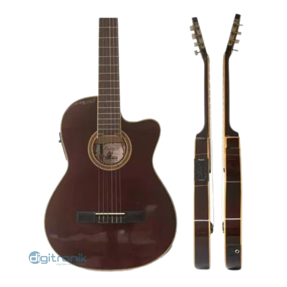 GUITARRA ELECTROACUSTICA ROJO VINO C/CORTE NYLON 39" TERESA-WR