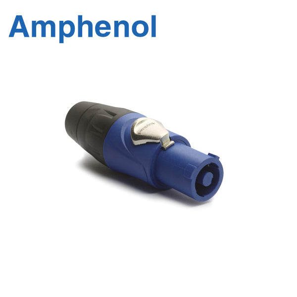 CONECTOR POWERCON AEREO 3 POLOS CARCASA TERMOLASTICA AZUL HP-3-F AMPHENOL