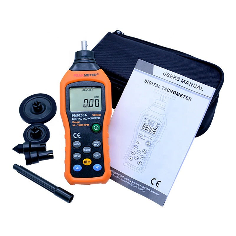 TACOMETRO DIGITAL DE CONTACTO PEAKMETER PM6208A