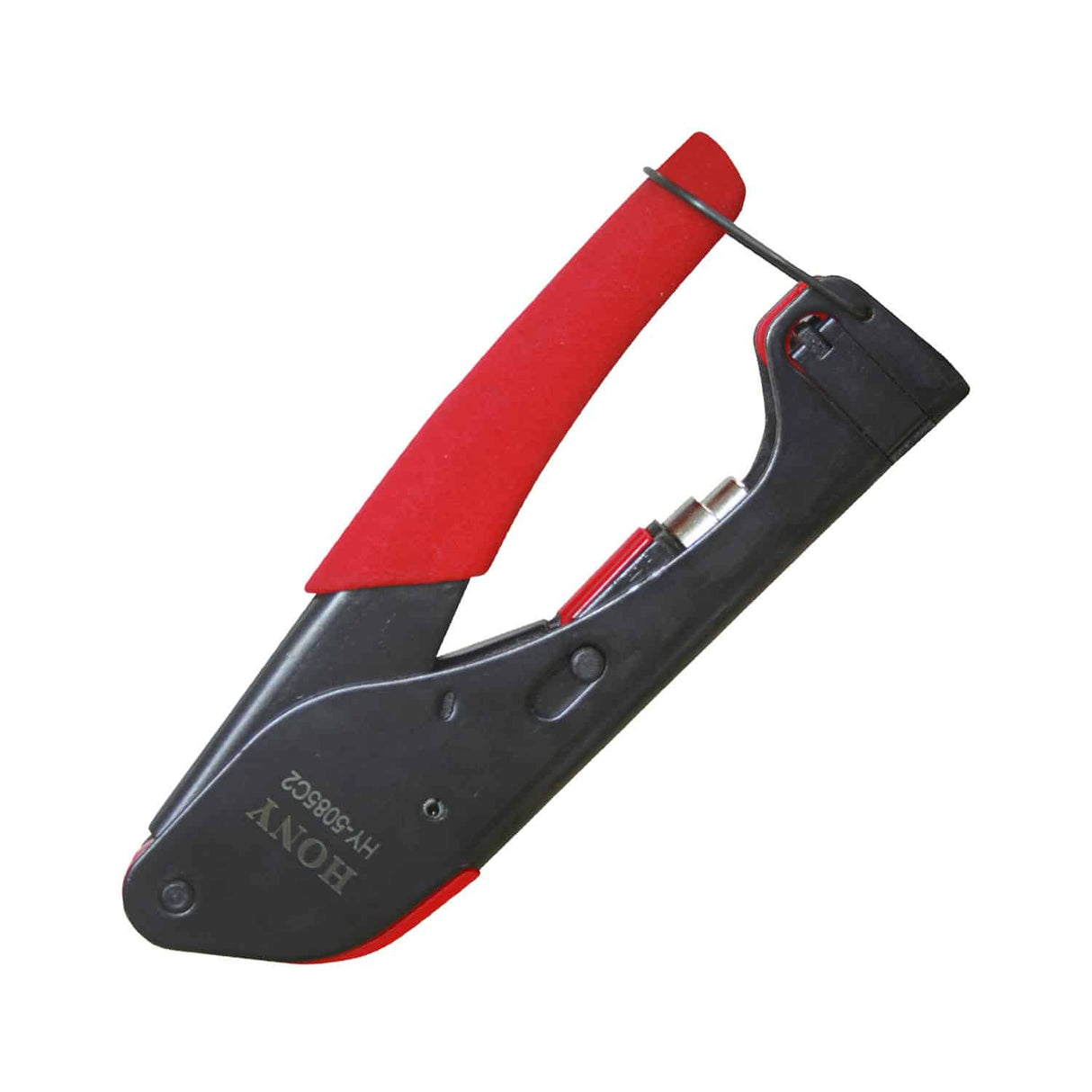 ALICATE PONCHADOR PARA CONECTORES F RG-6 TOOLS NEGRO HY-5085C2