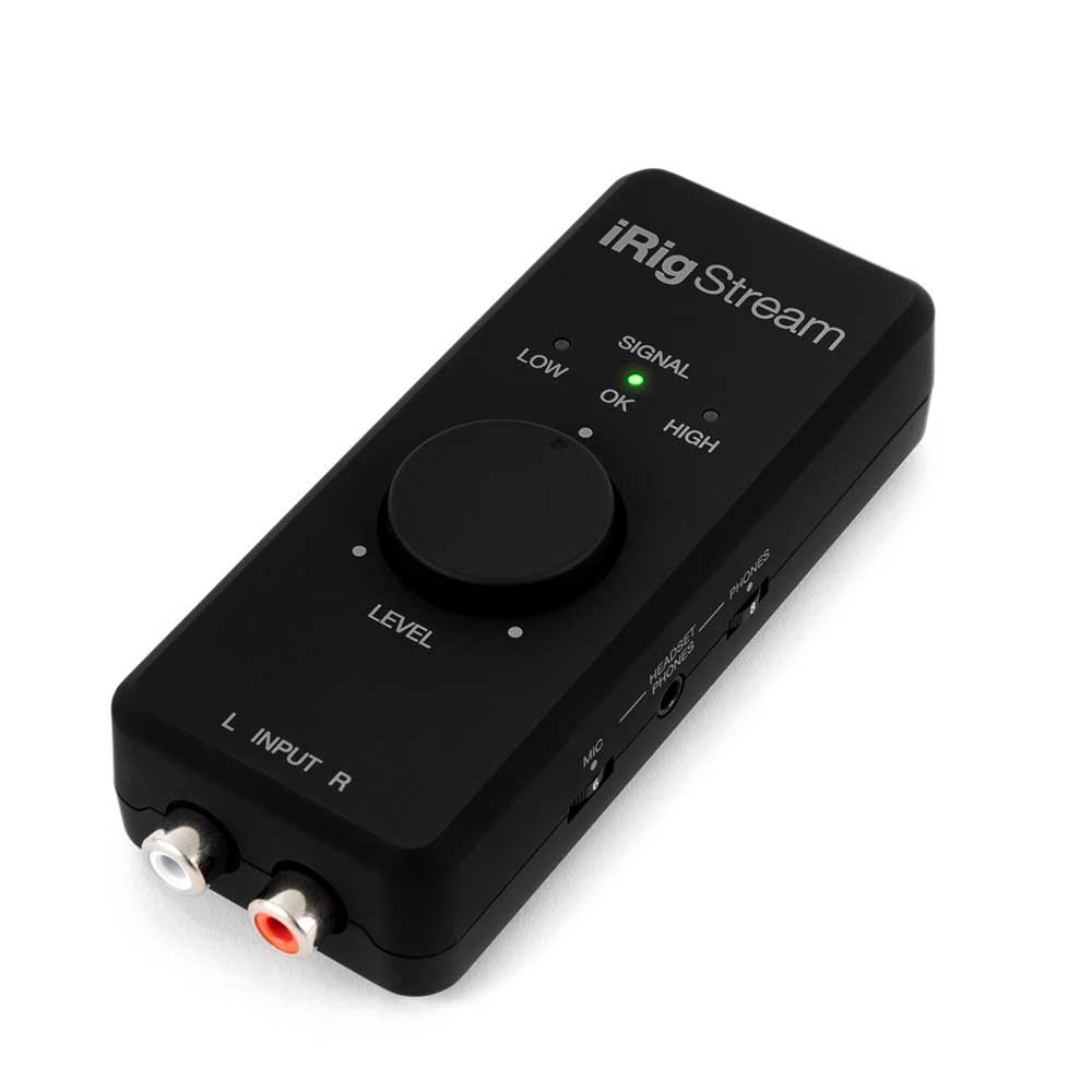 Interfaz de Audio de Transmisión para iOS, Android, Mac y PC IK Multimedia iRig Stream USB
