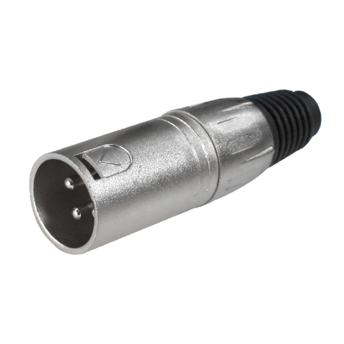 CONECTOR XLR MACHO 3 PINES LA1002-NG BATBLACK