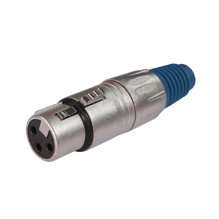CONECTOR XLR HEMBRA 3 PINES BATBLACK LA1001-AZ