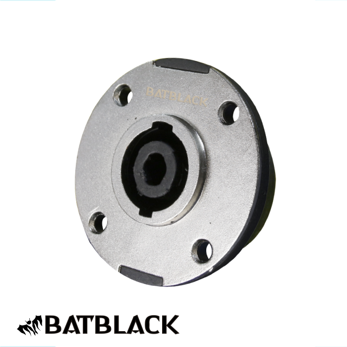 JACK SPIKON CHASIS 4PIN BATBLACK REDONDO LD4038