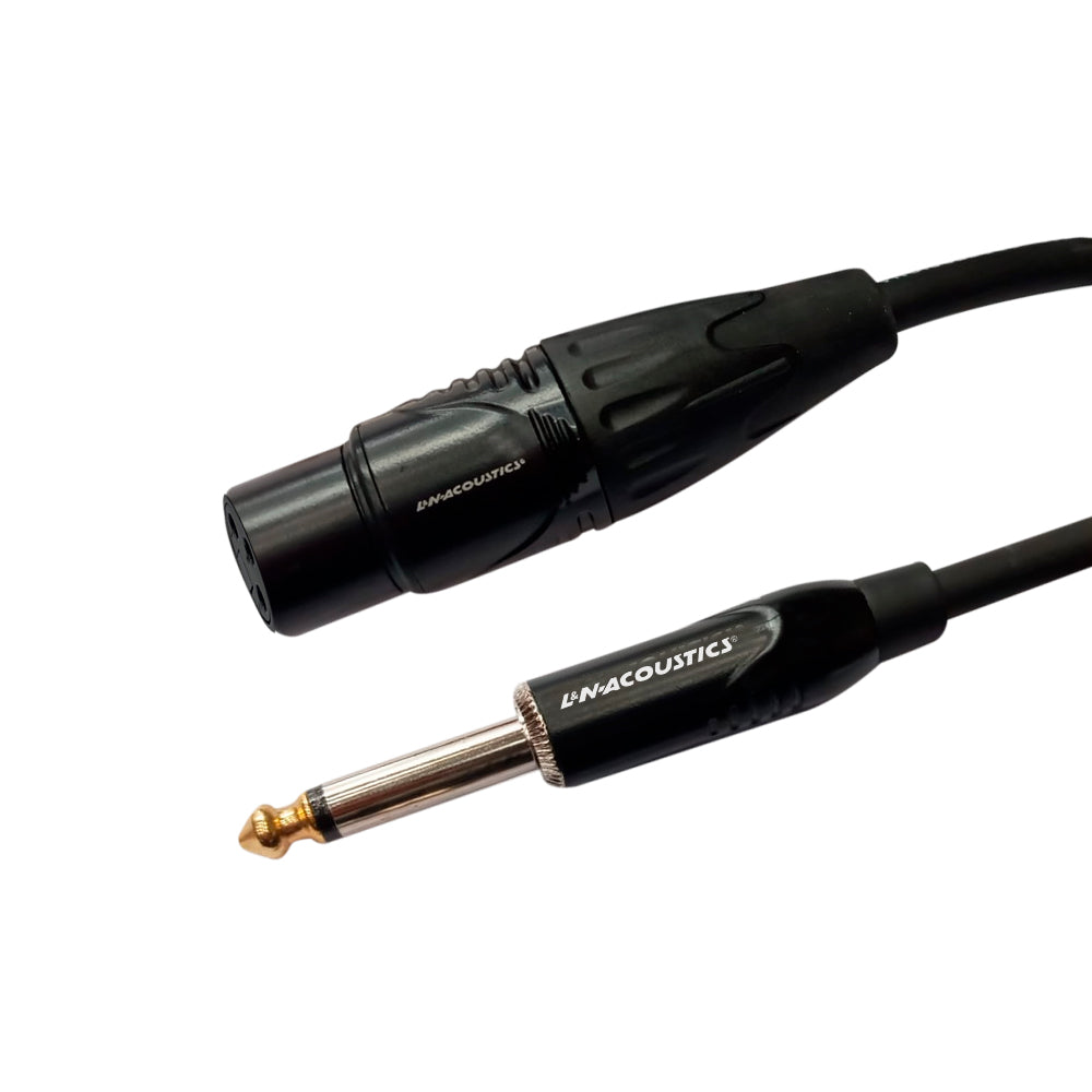 CABLE JACK XLR A PLUG MONO DE 6.3MM 5M "L&N ACOUSTICS" LN-AMC11-5M