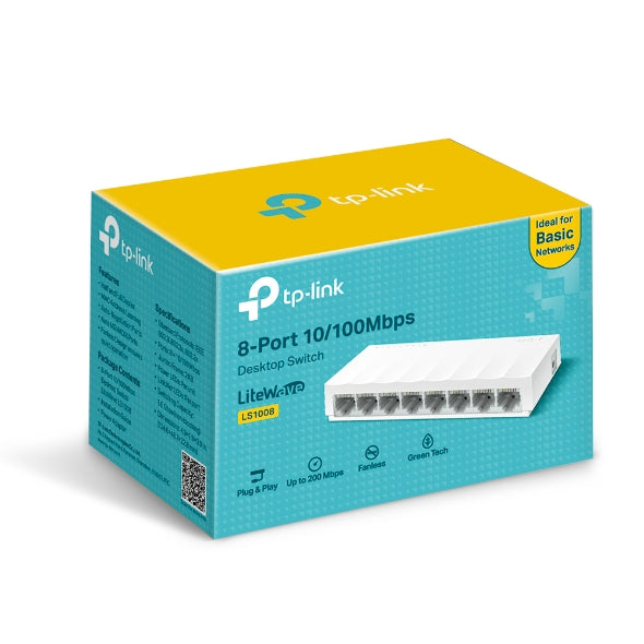 TP-LINK SWITCH DE 8 PTOS 10/100MBPS LITEWAVE LS1008