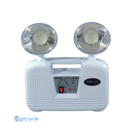 LAMPARA DE EMERGENCIA SLIM LED 48LED 2400LM 9101-4SMD OPALUX