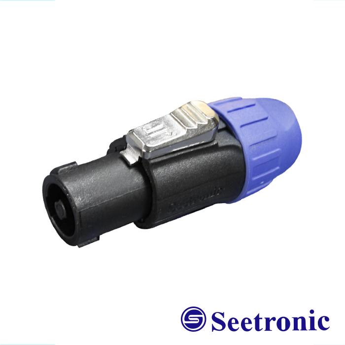 PLUG SPIKON SEETRONIC NEGRO, AZUL sin COLA 4PINES ML4FC-X