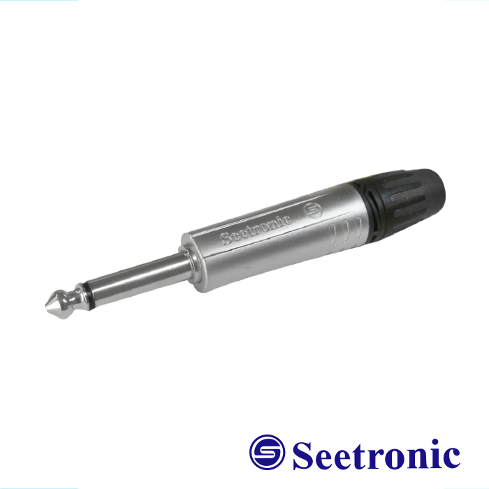PLUG MONO 6.3MM SEETRONIC METAL/PLASTICO MP2X-NG