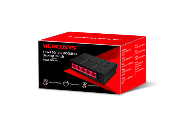 MERCUSYS SWITCH 5 PUERTOS 10/100/1000MBPS MS105G