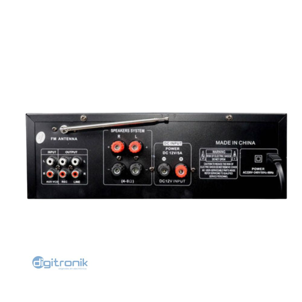 AION AMPLIFICADOR 220V/12V USB,MP3 AN 600