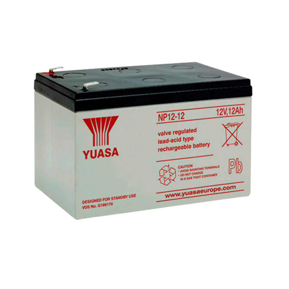 BATERIA 12V 12AH YUASA NP12-12 LIBRE DE MANTENIMIENTO
