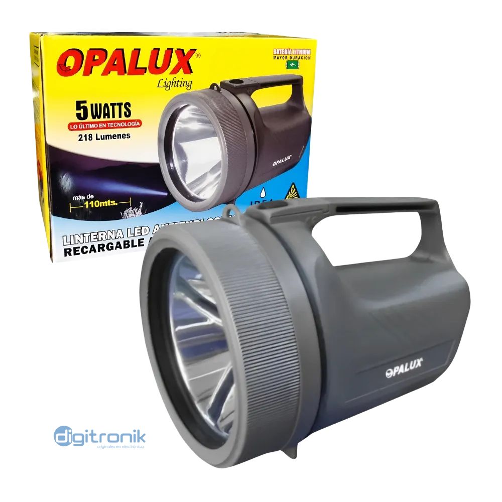 LINTERNA ANTIEXPLOSIVA RECARGABLE LED 5W HB-2222GY