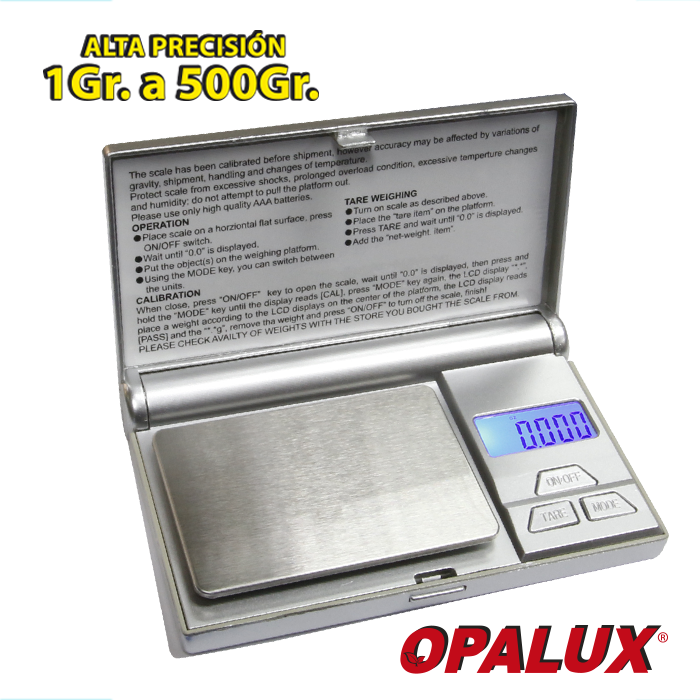 BALANZA JOYERO DIGITAL MINI OPALUX GR-ONZ OP-1726N
