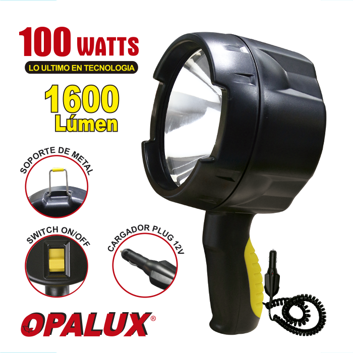 FARO PIRATA HALOGENO OPALUX 100W 10A 1600LM 12V OP-2312C