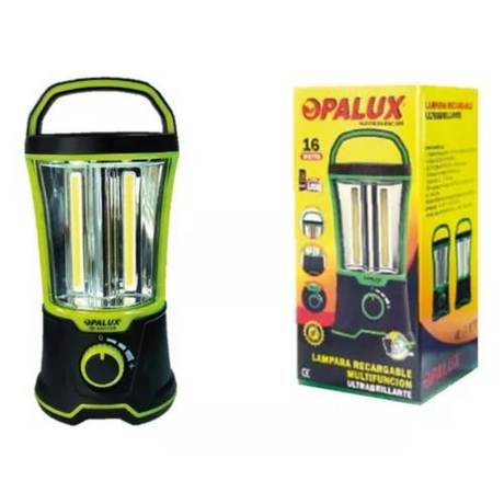 LAMPARA RECARGABLE LED OPALUX 16W BATERIA 4V/2000MAH OP-6841COB