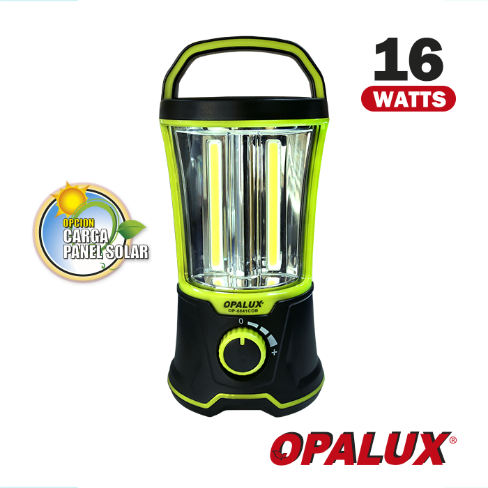 LAMPARA RECARGABLE LED OPALUX 16W BATERIA 4V/2000MAH OP-6841COB