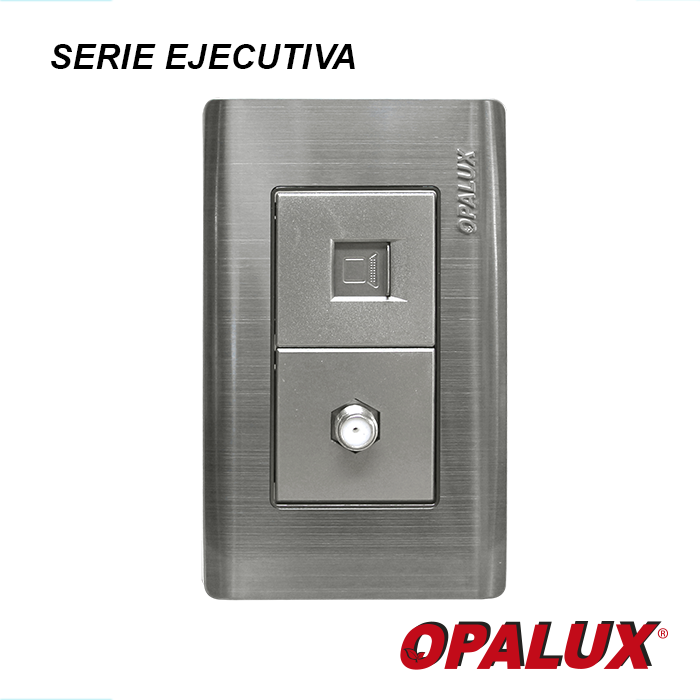 PLACA COAXIAL- RJ45 CAT6 OPALUX OP-78PV